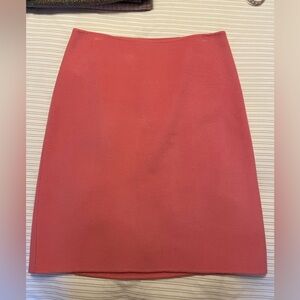 Talbots double faced wool unlined pink skirt